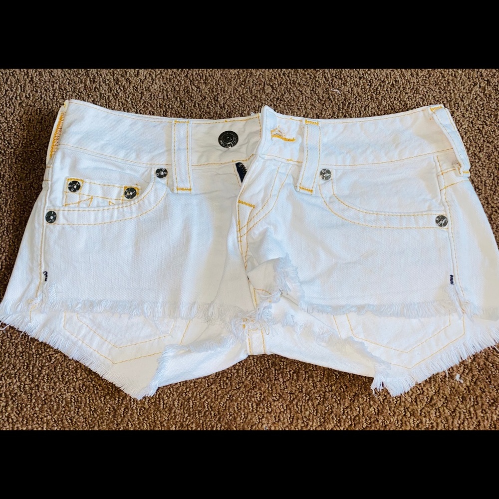True Religion Low Rise Jean Shorts